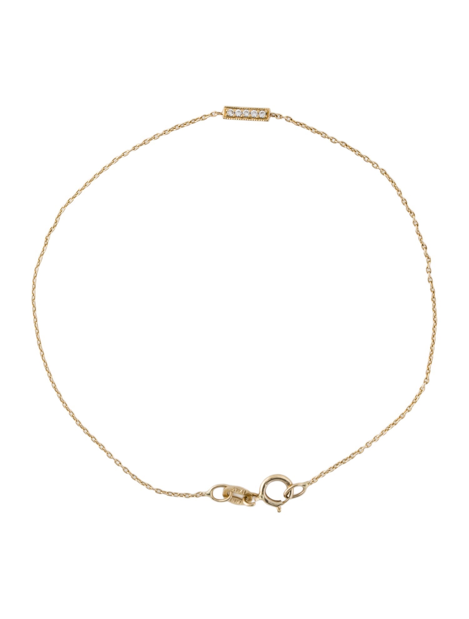 Lizzie Mandler Diamond Bar Station Bracelet