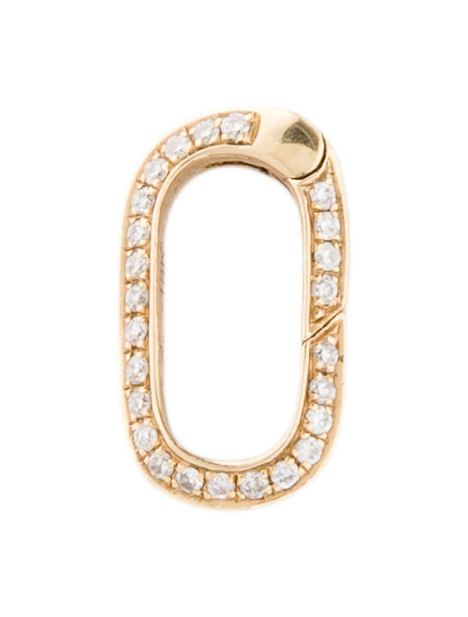Lizzie Mandler 18K Diamond Link Charm
