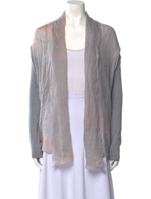 LAN JAENICKE Striped Open Front Sweater