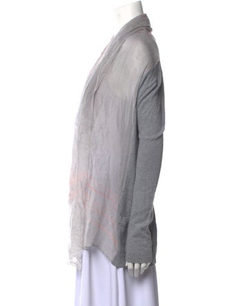 LAN JAENICKE Striped Open Front Sweater