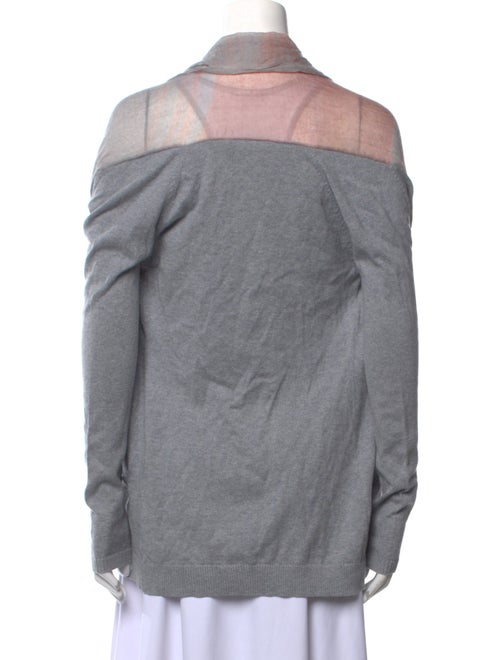 LAN JAENICKE Striped Open Front Sweater