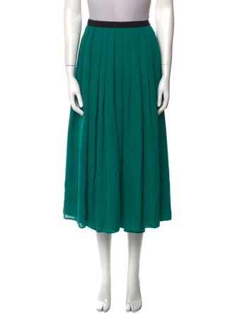 LAN JAENICKE Silk Midi Length Skirt