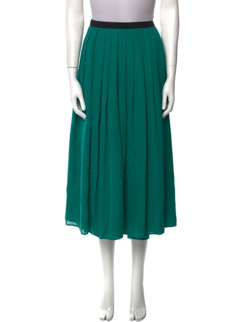 LAN JAENICKE Silk Midi Length Skirt