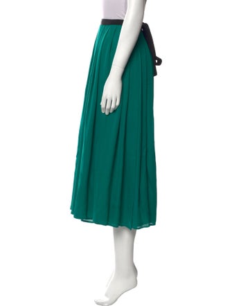 LAN JAENICKE Silk Midi Length Skirt