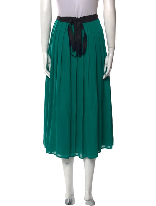 LAN JAENICKE Silk Midi Length Skirt