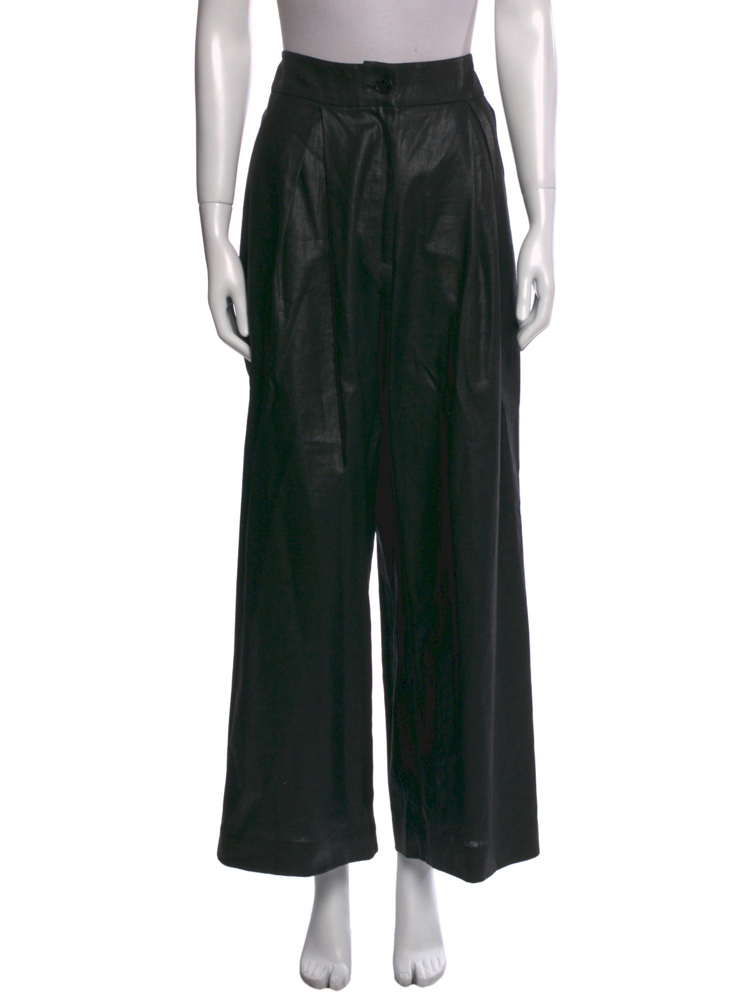 LAN JAENICKE Linen Wide Leg Pants