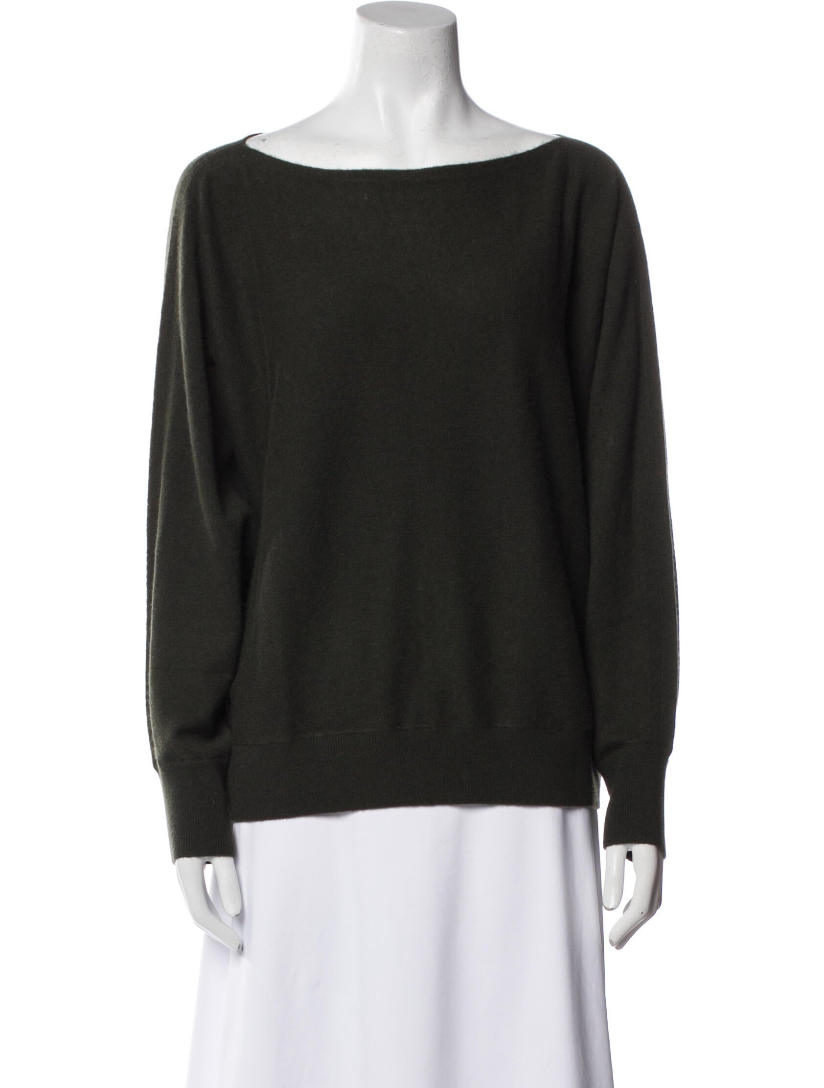 LAN JAENICKE Cashmere Bateau Neckline Sweater
