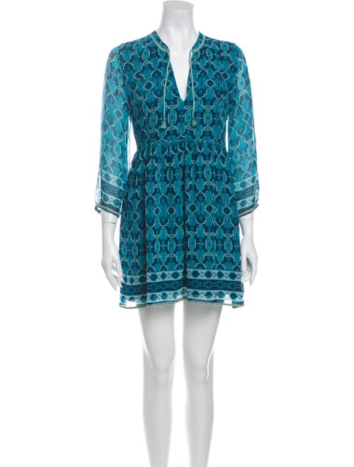 Lolita jaca Silk Mini Dress Blue