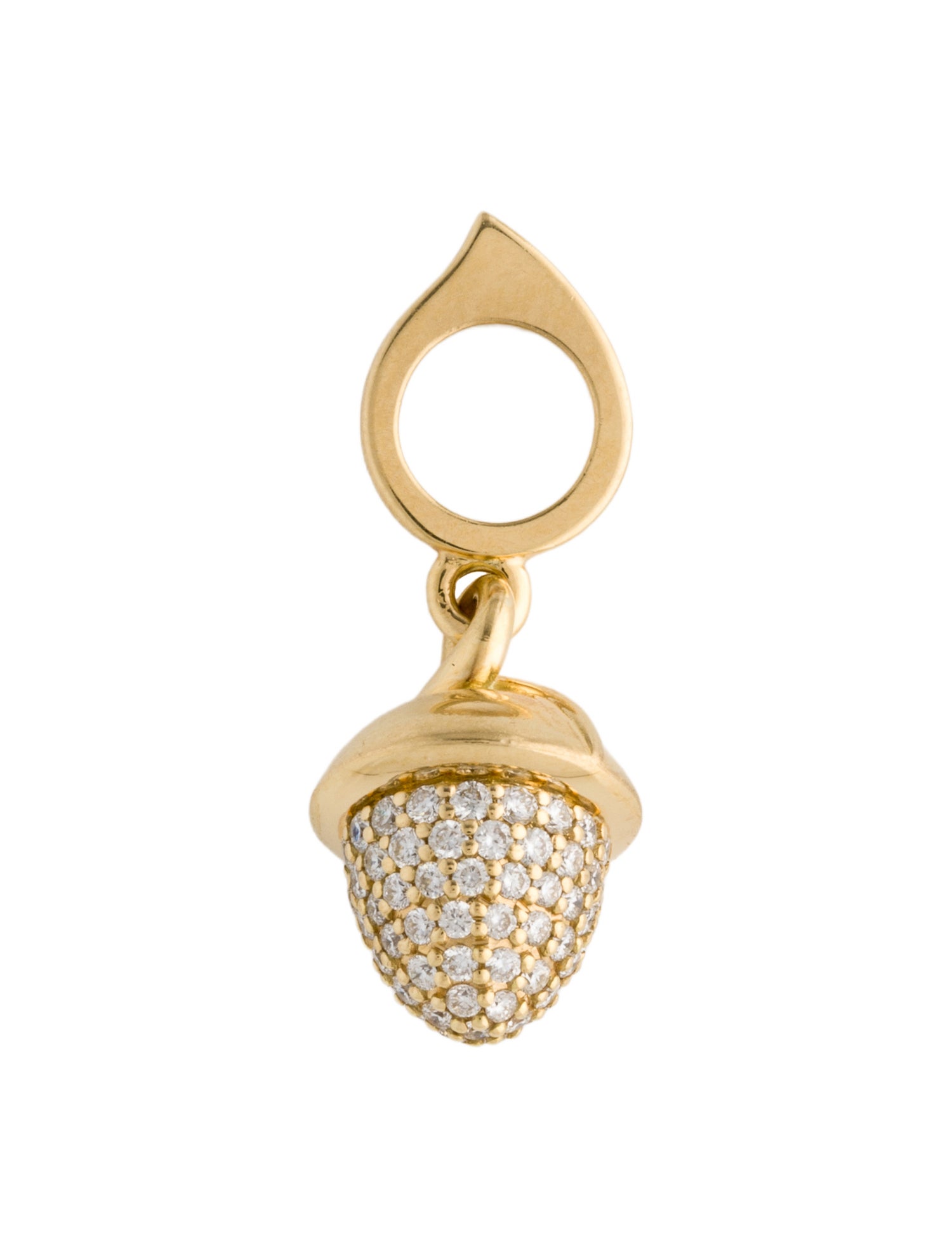 Tamara Comolli 18K Diamond Mikado Acorn Pendant