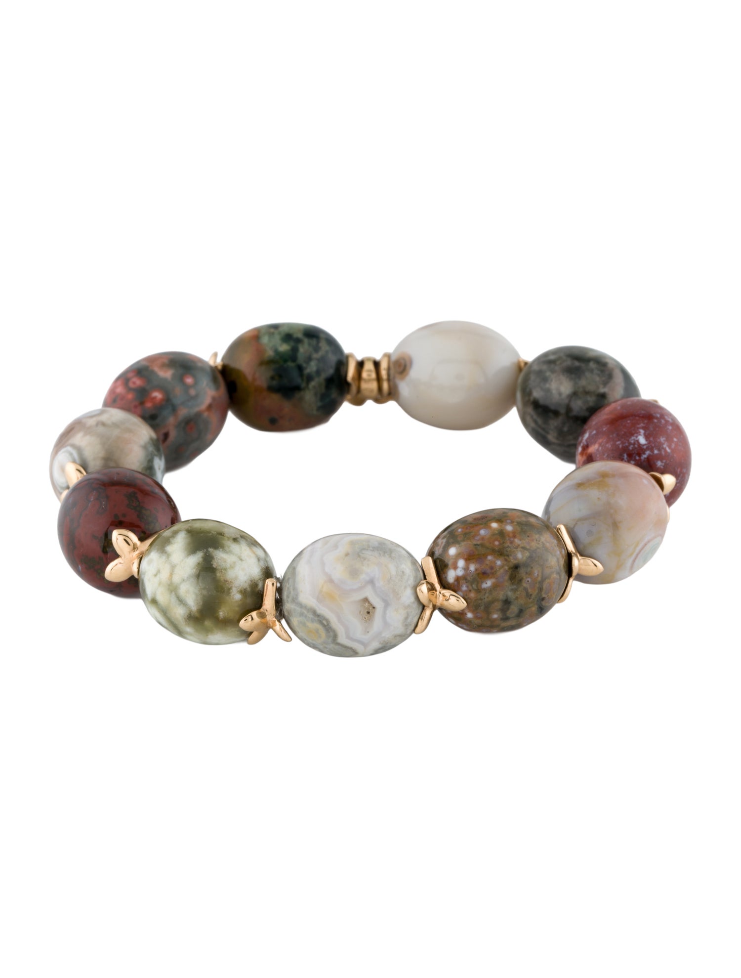 Tamara Comolli 18K Jasper Coconut Bead Bracelet
