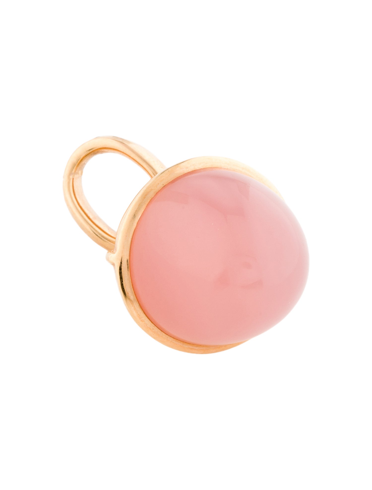 Tamara Comolli 18K Rose Quartz Acorn Pendant