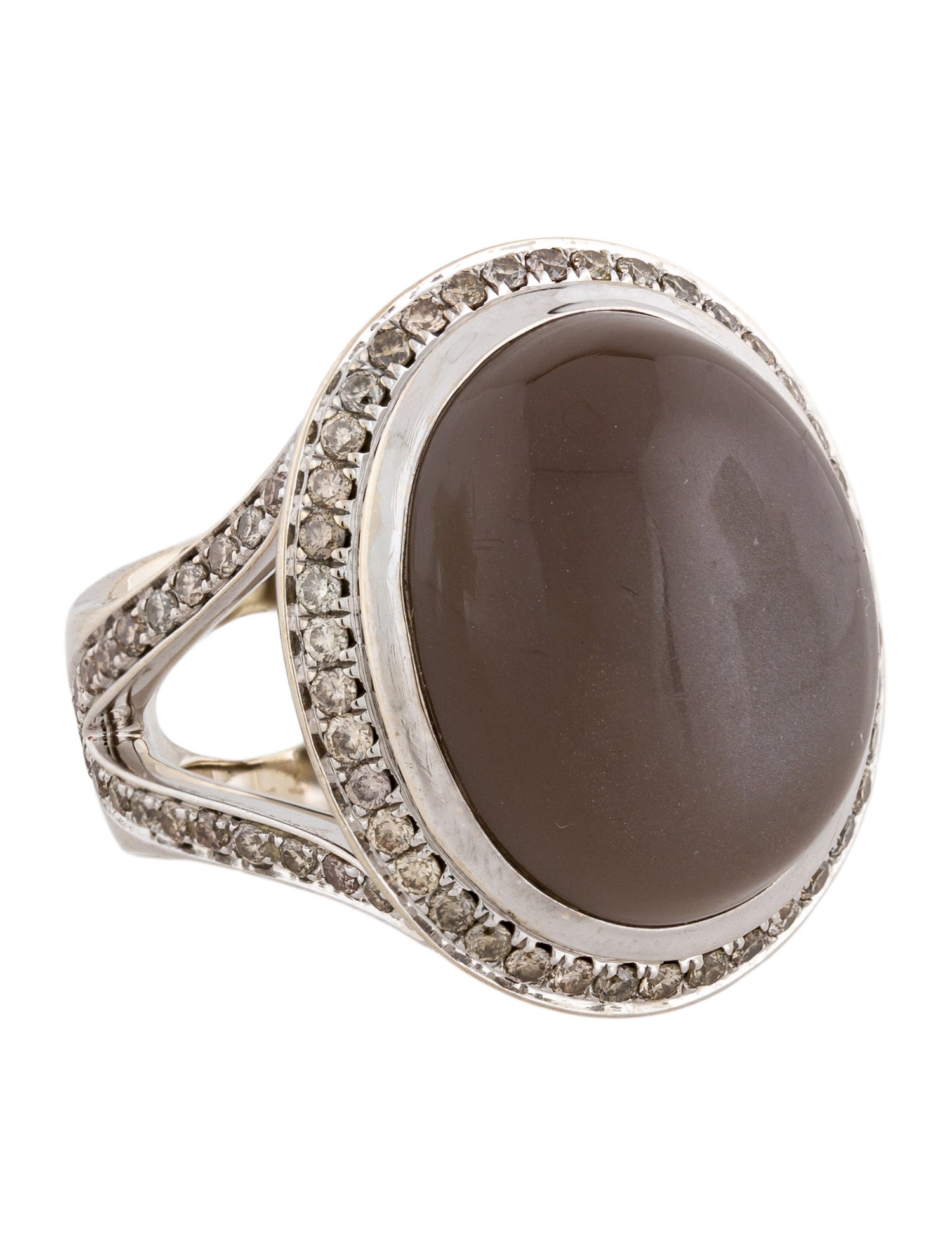 Tamara Comolli 18K 1.15ctw Diamond & Moonstone Cocktail Ring