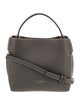 Fleuron Leather Top Handle Bag