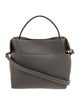 Fleuron Leather Top Handle Bag