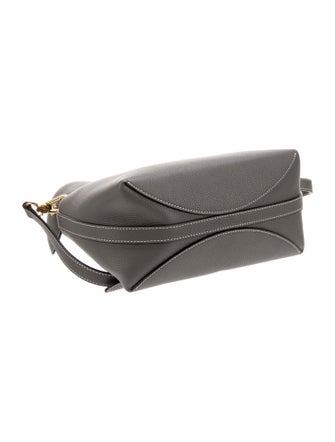 Fleuron Leather Top Handle Bag