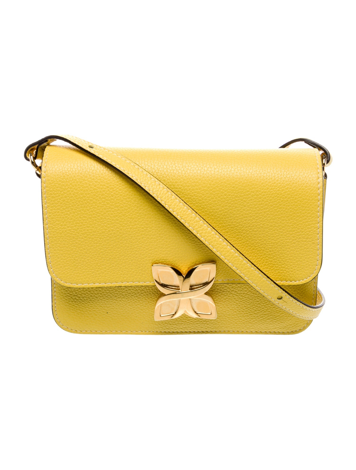 Fleuron Leather Crossbody Bag