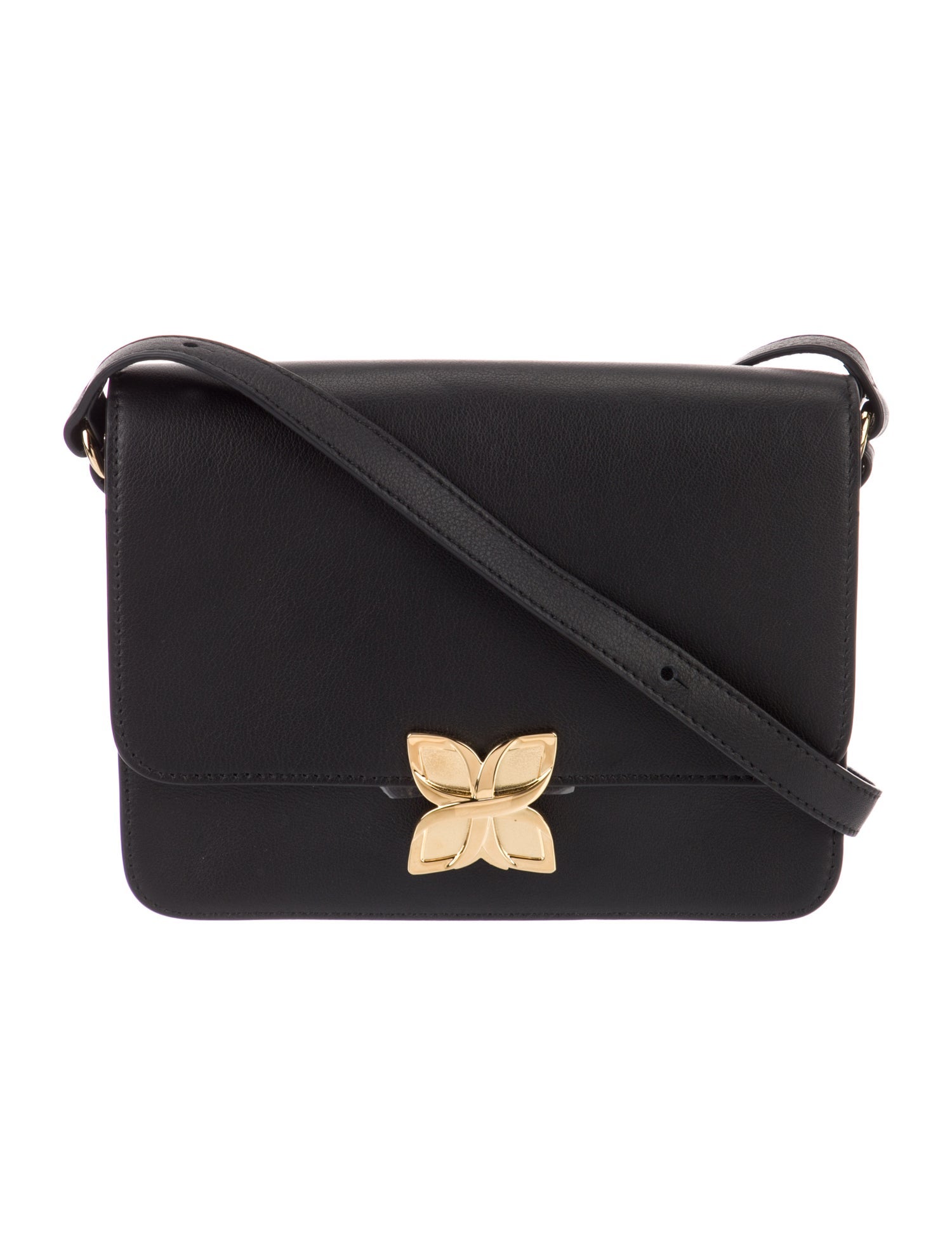 Fleuron Leather Crossbody Bag
