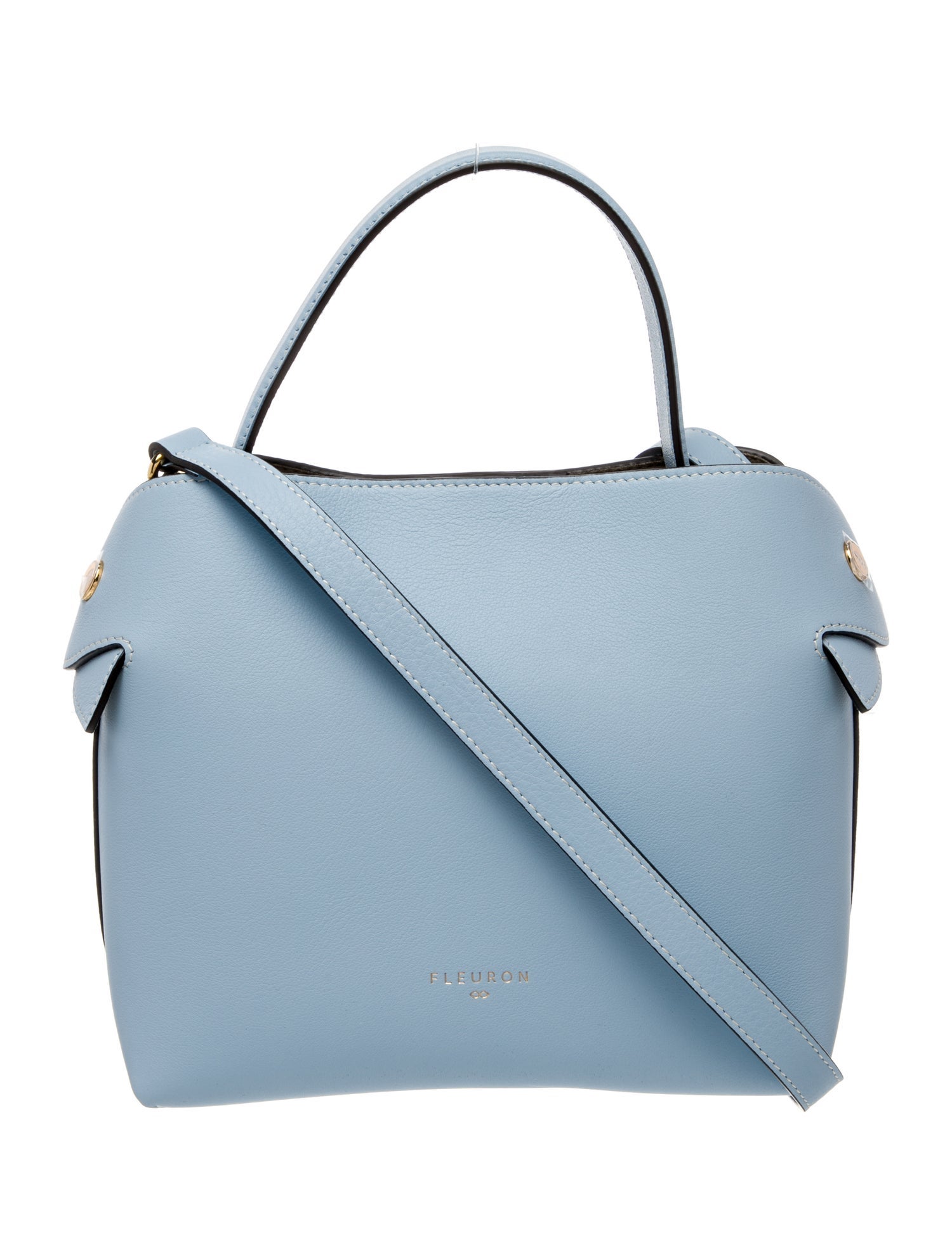 Fleuron Leather Shoulder Bag