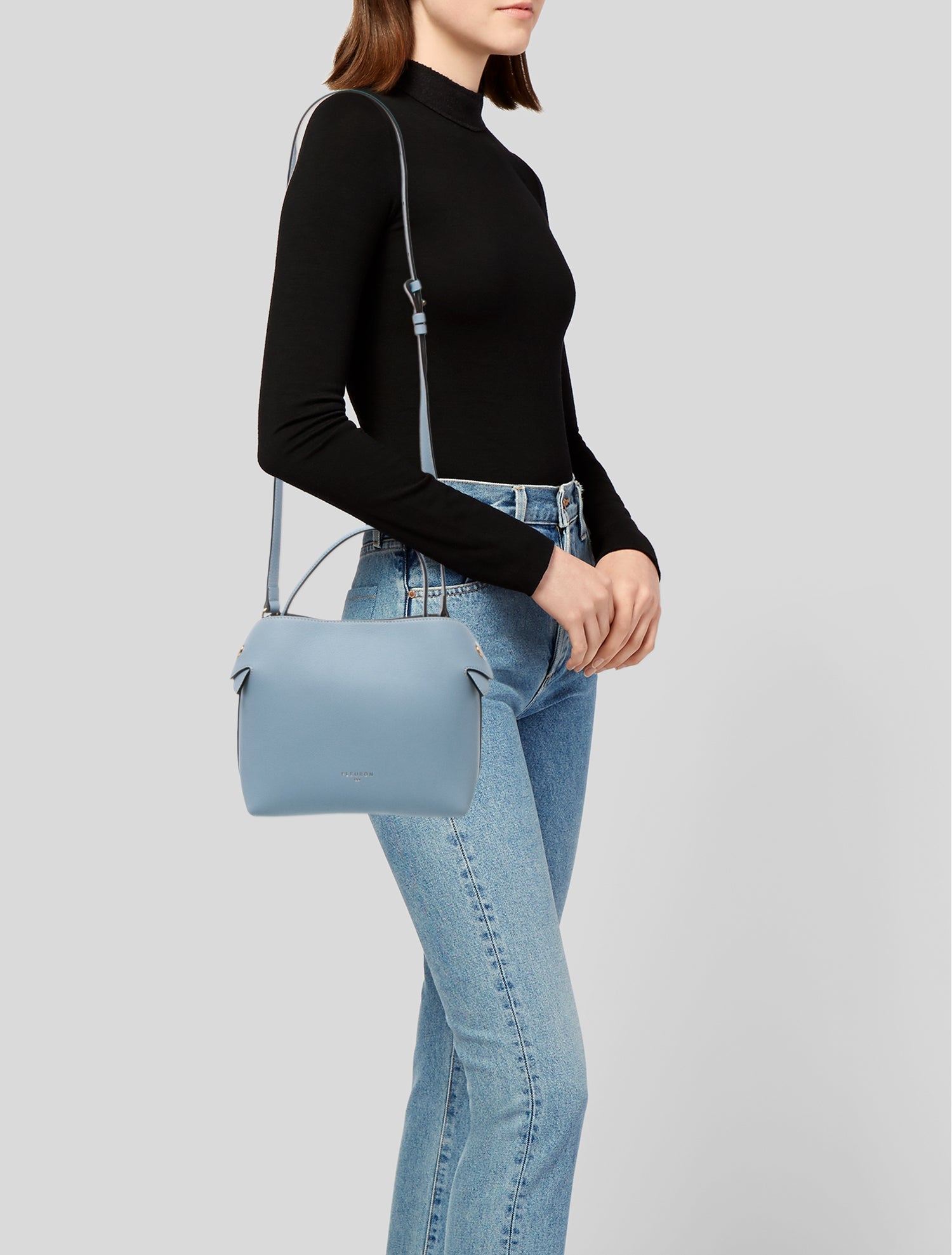 Fleuron Leather Shoulder Bag