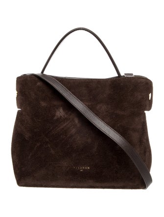 Fleuron Suede Messenger Bag