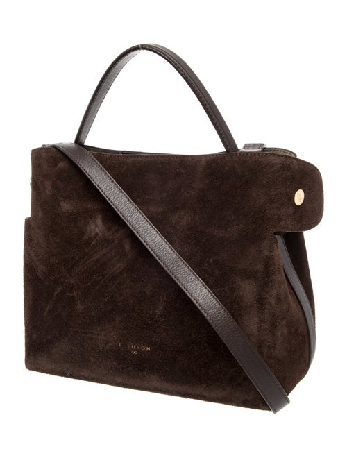 Fleuron Suede Messenger Bag