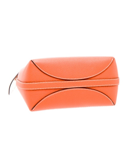 Fleuron Leather Top Handle Bag