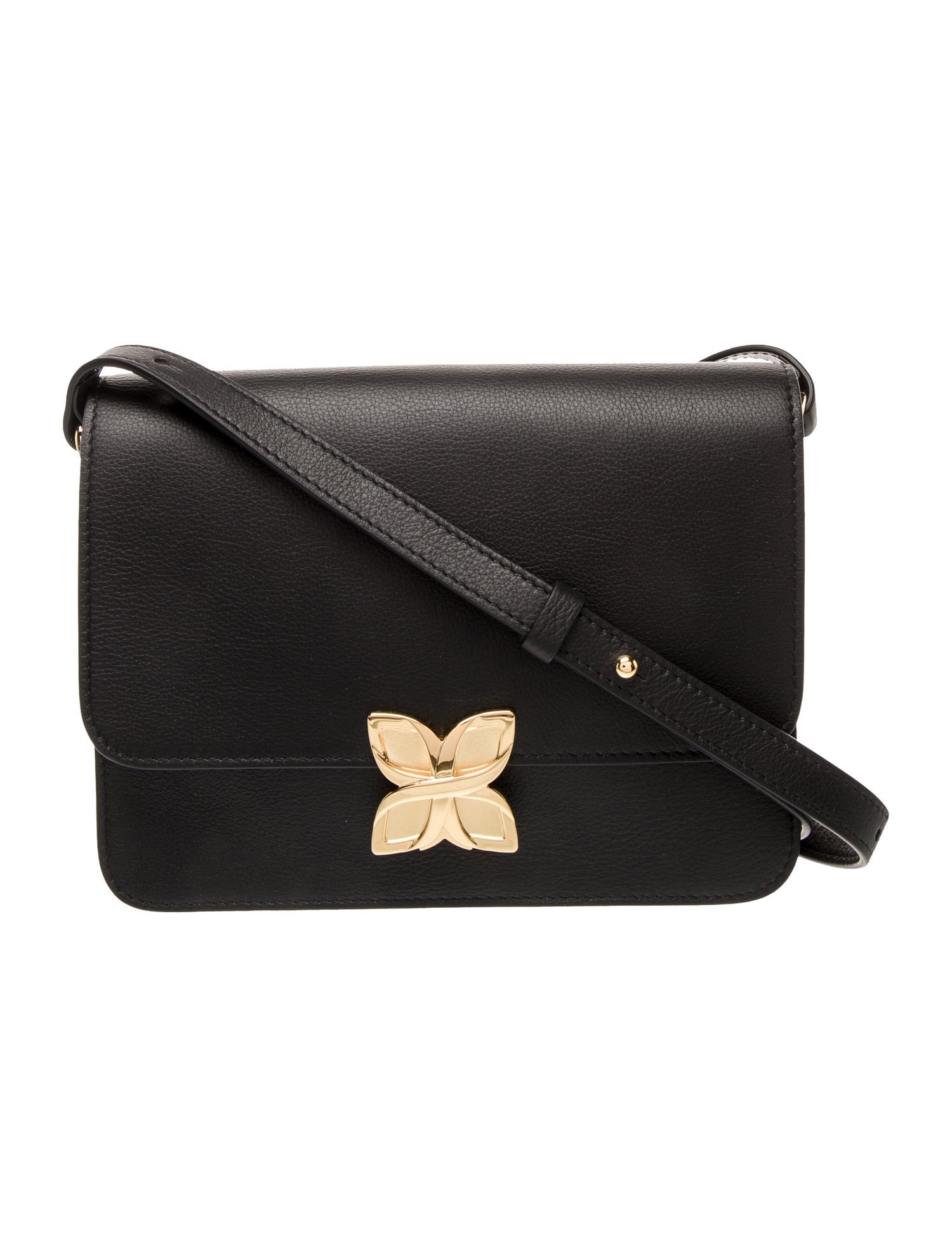 Fleuron Leather Shoulder Bag