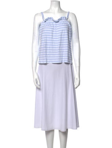 Lake Studio Tops Striped Square Neckline Top XS