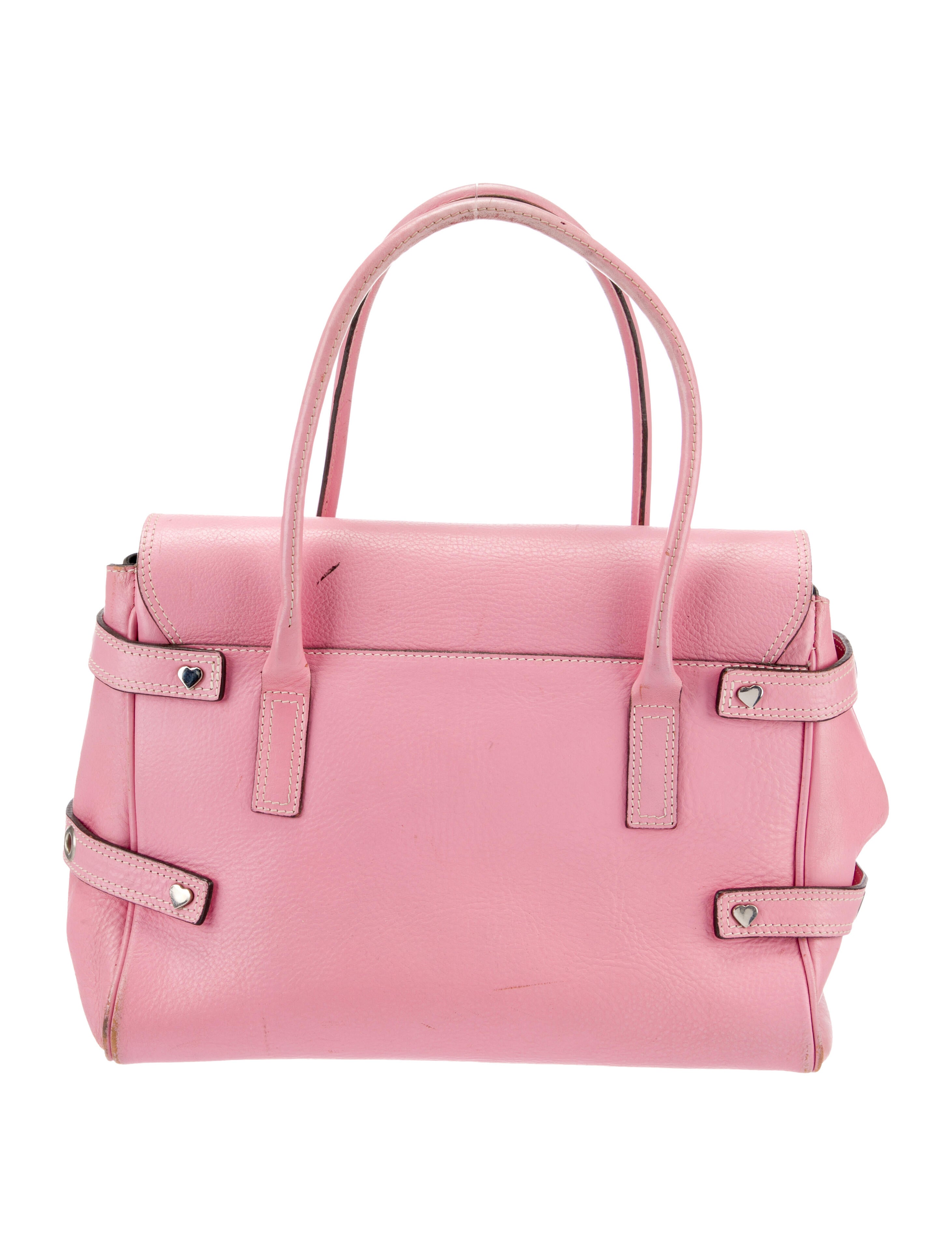 Luella Leather Handle Bag - Pink Handle Bags, Handbags - LLA20546