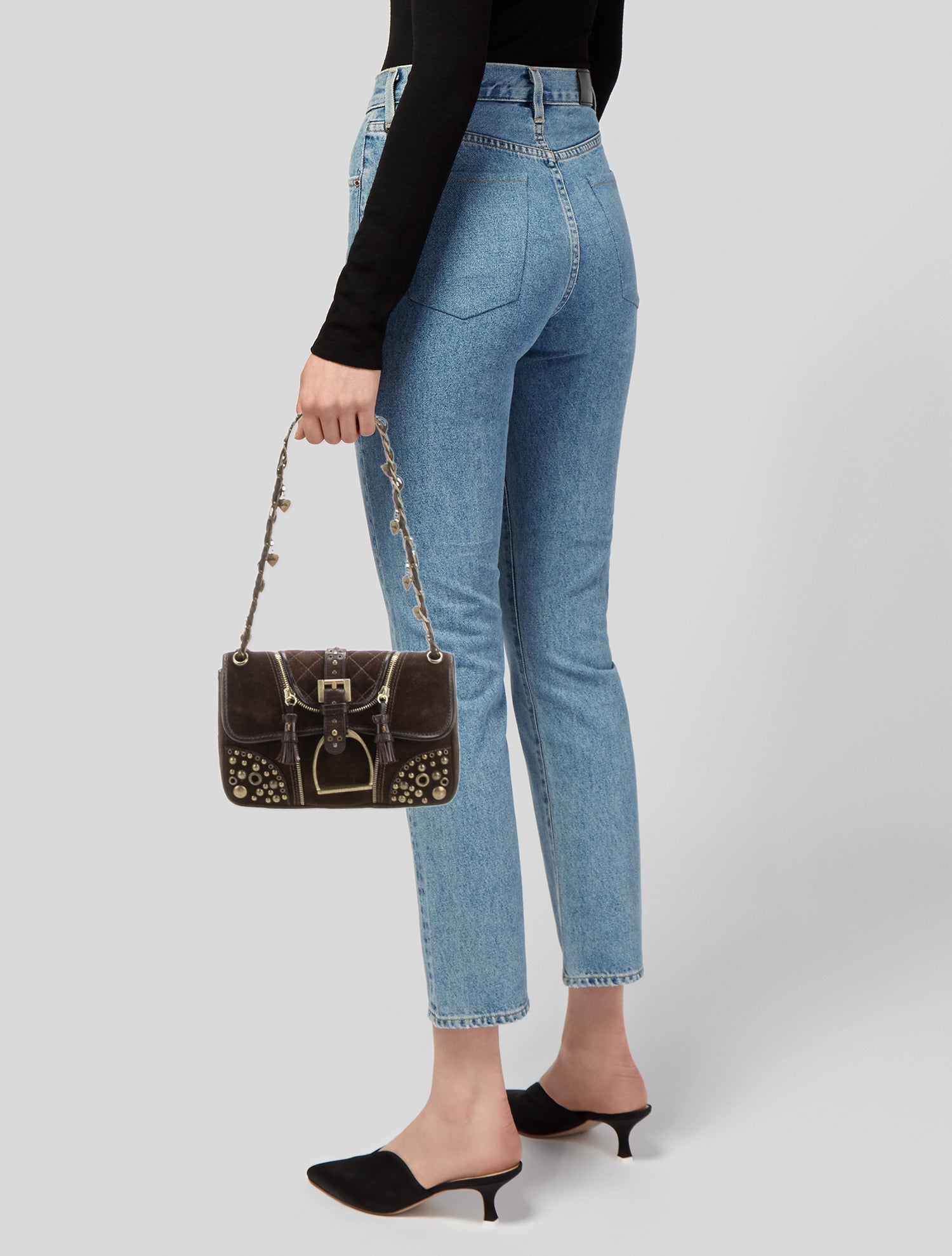Luella Suede Shoulder Bag
