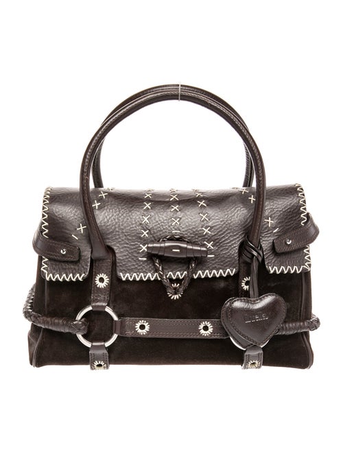 Luella Suede Top Handle Bag