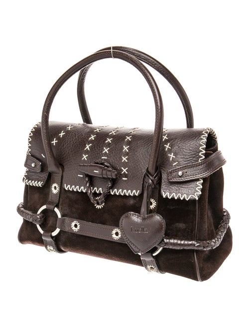 Luella Suede Top Handle Bag