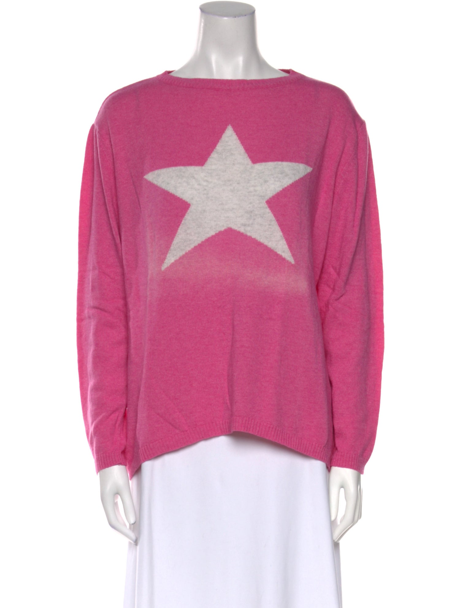 Luella Printed Bateau Neckline Sweater