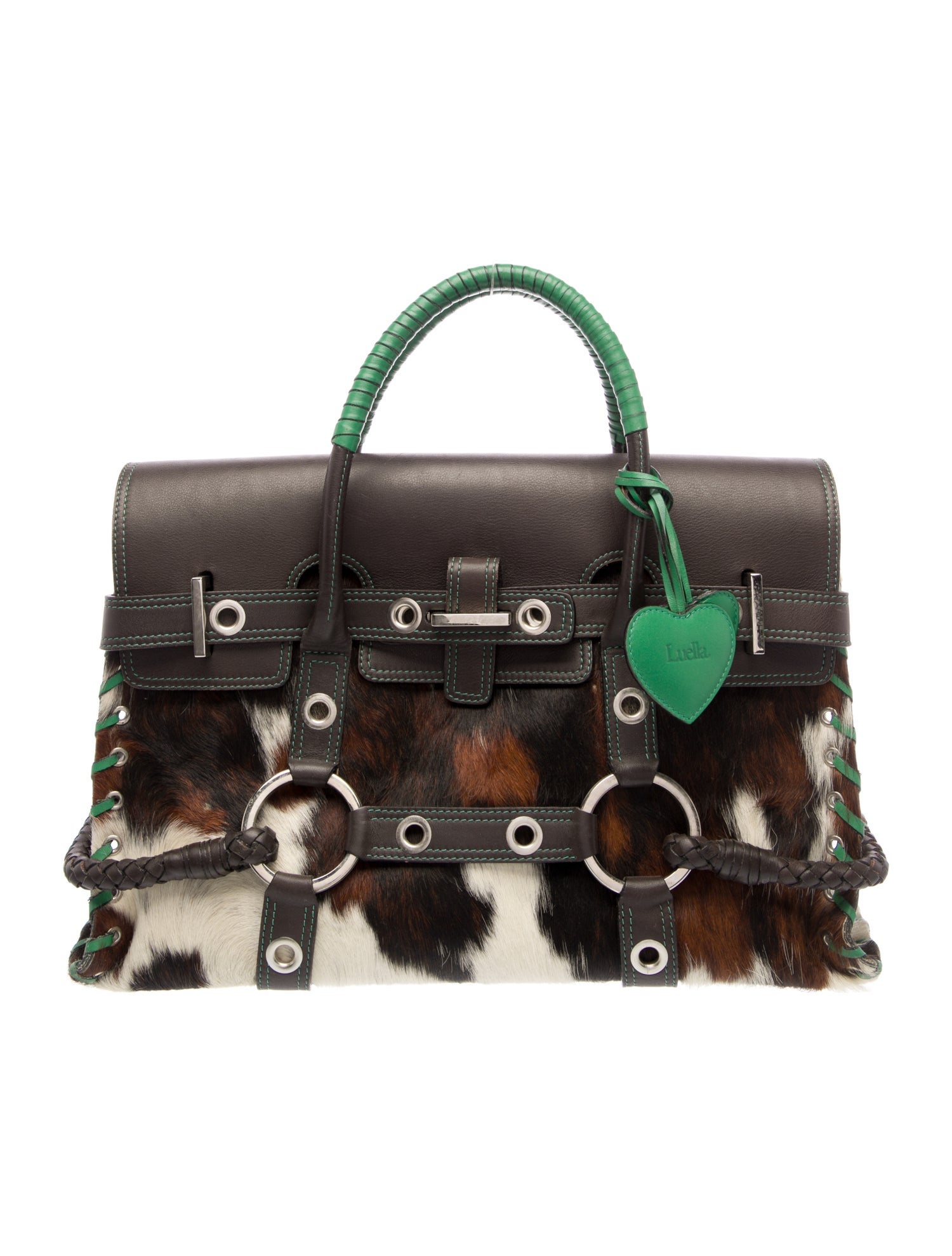 Luella Ponyhair Top Handle Bag