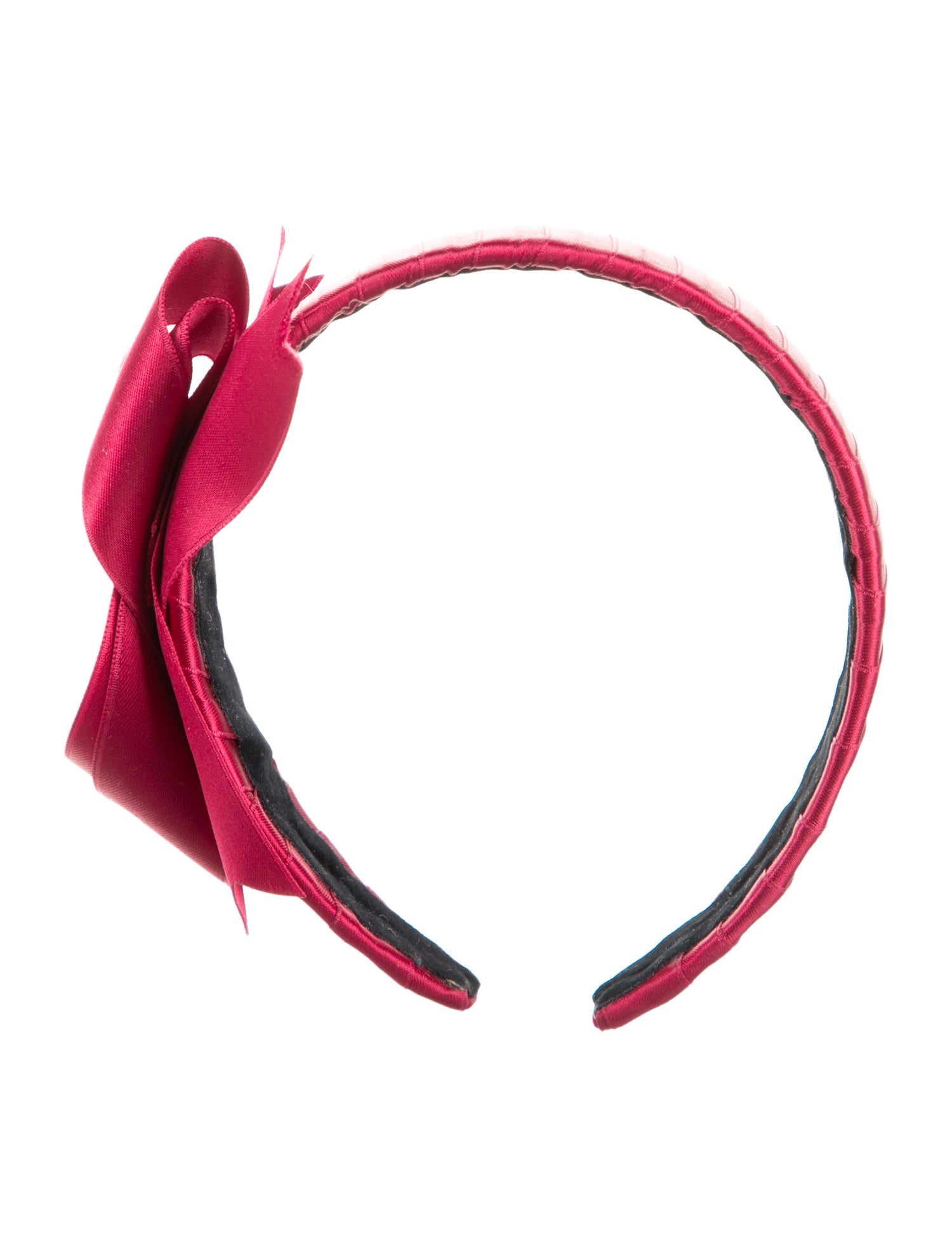 Luella Burgundy Bow Felt Headband