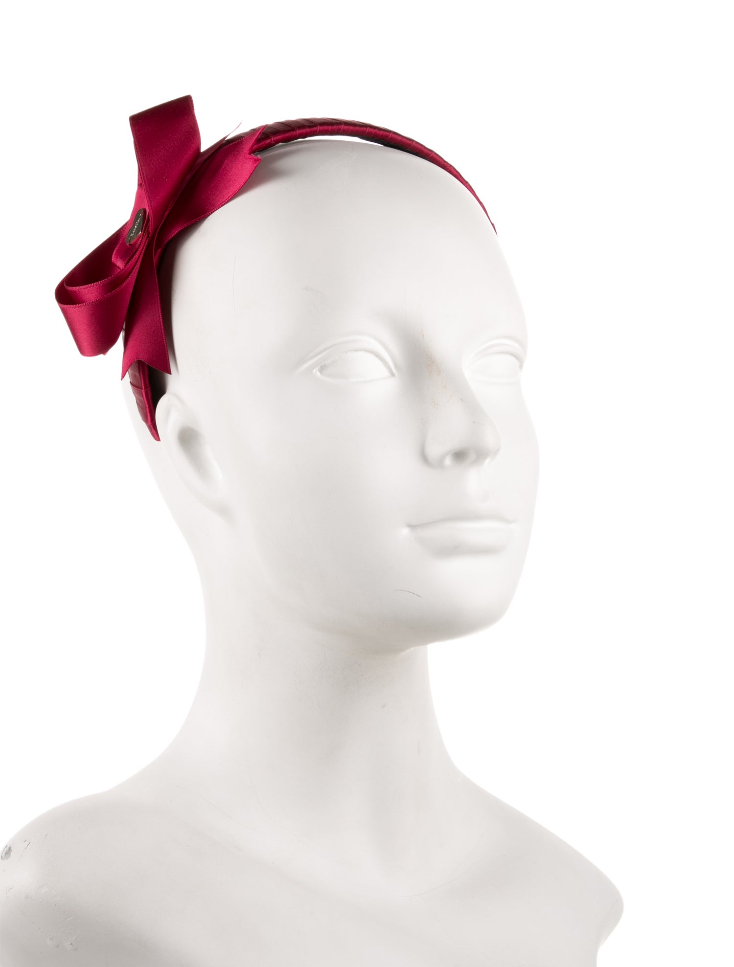 Luella Burgundy Bow Felt Headband
