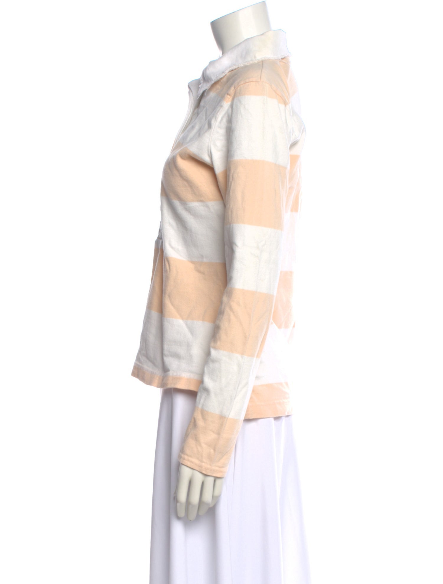 Luella Striped Long Sleeve Polo