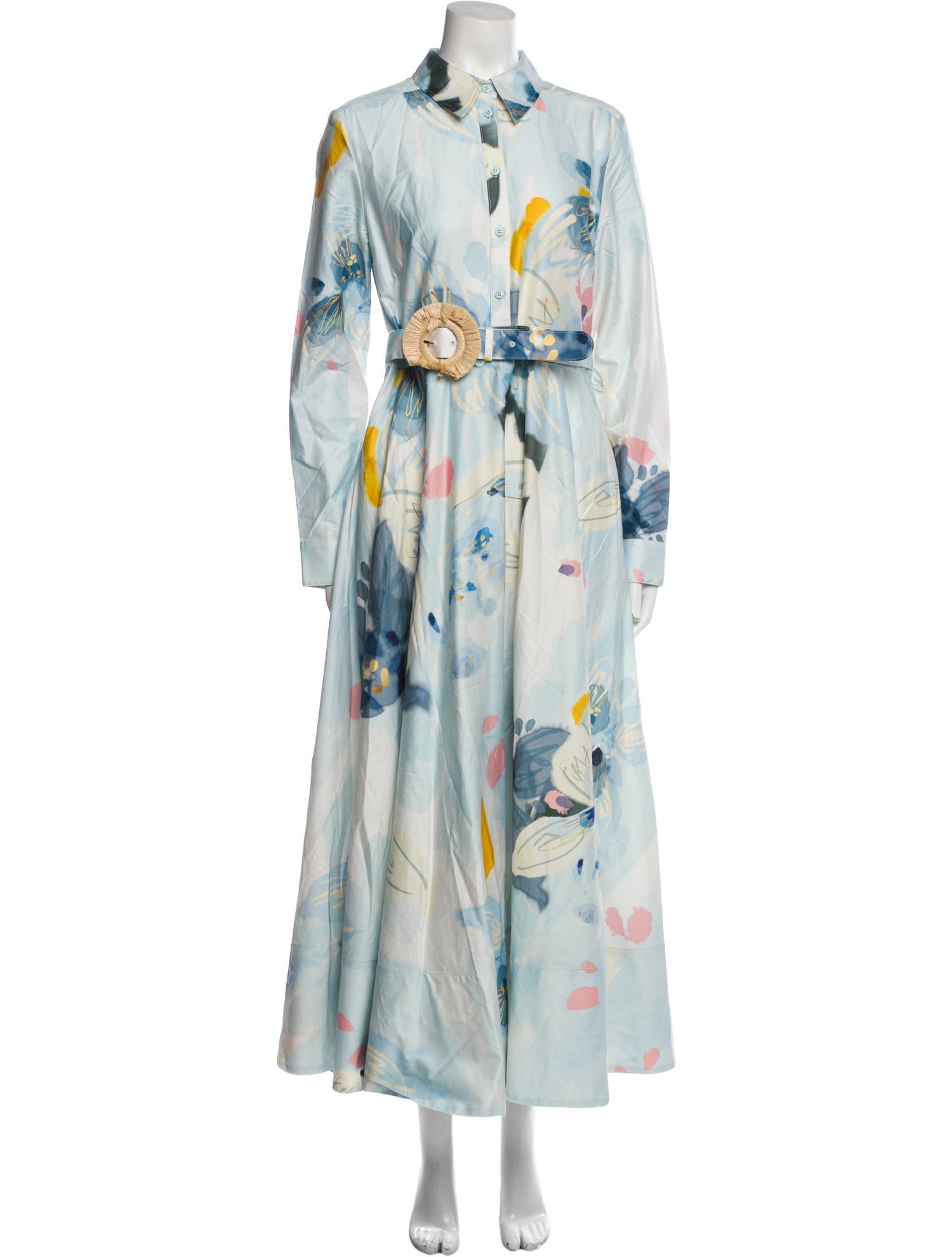 Leo Lin Floral Print Long Dress
