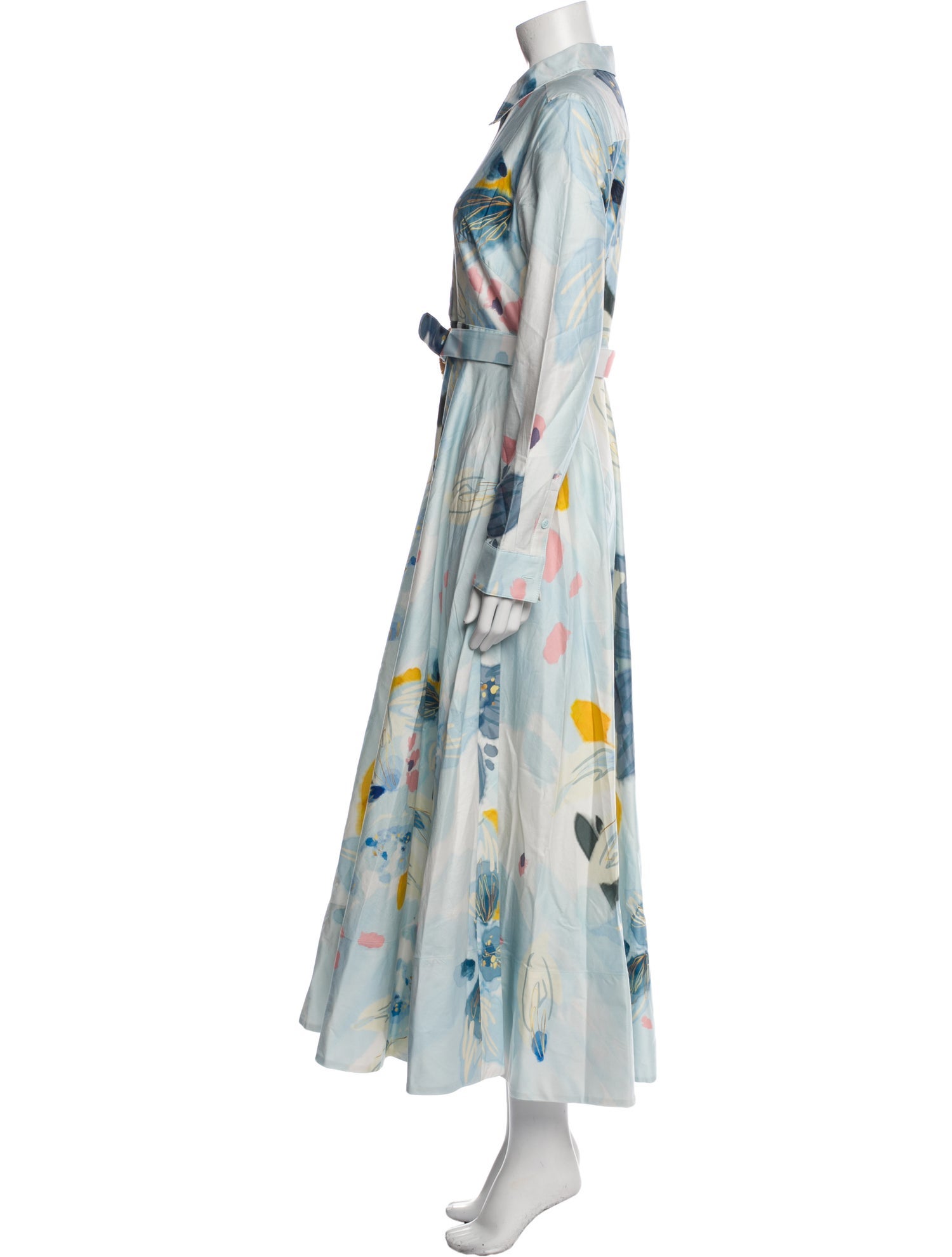 Leo Lin Floral Print Long Dress