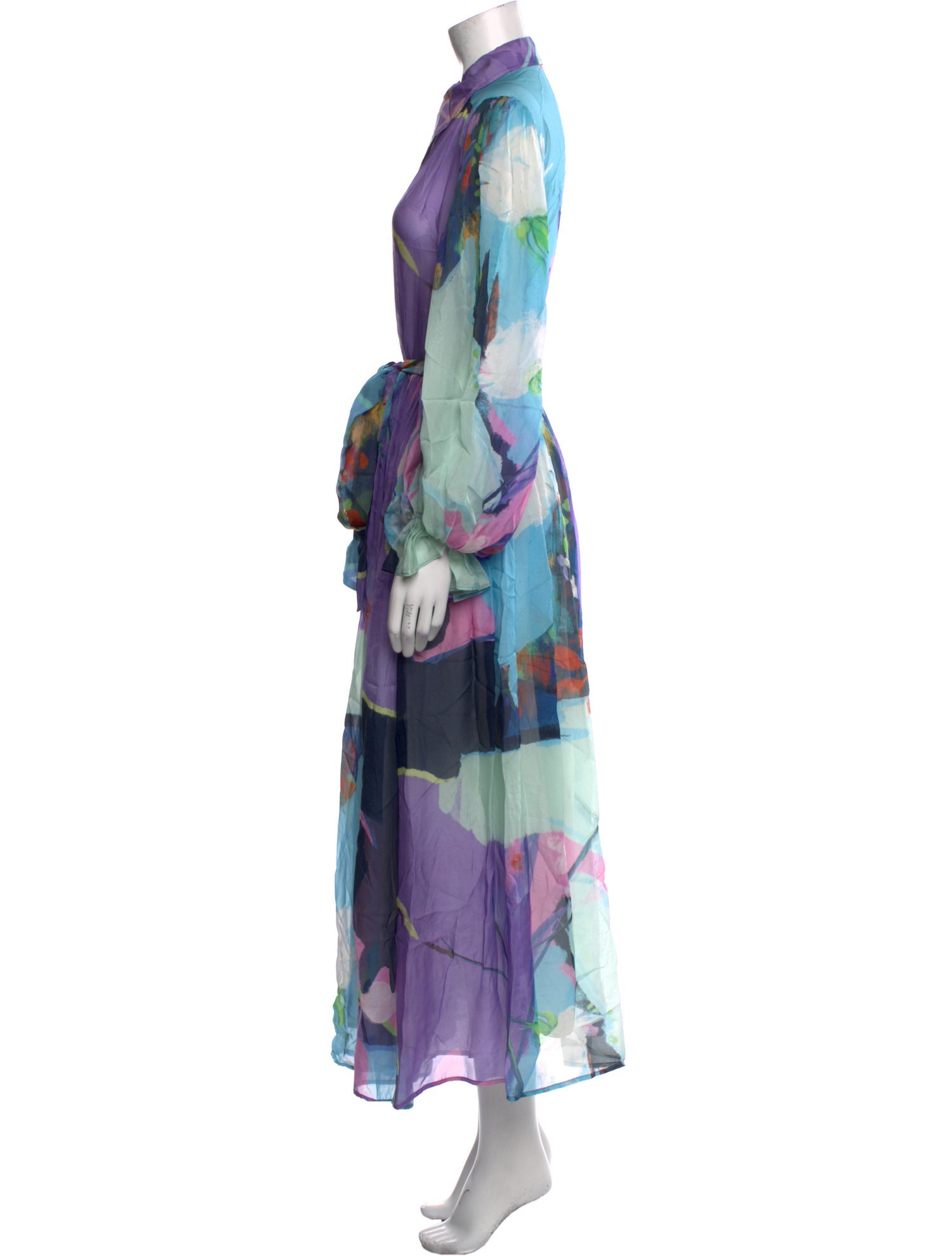 Leo Lin Silk Long Dress