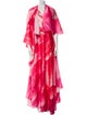 Leo Lin Printed Long Dress w/ Tags