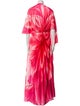 Leo Lin Printed Long Dress w/ Tags