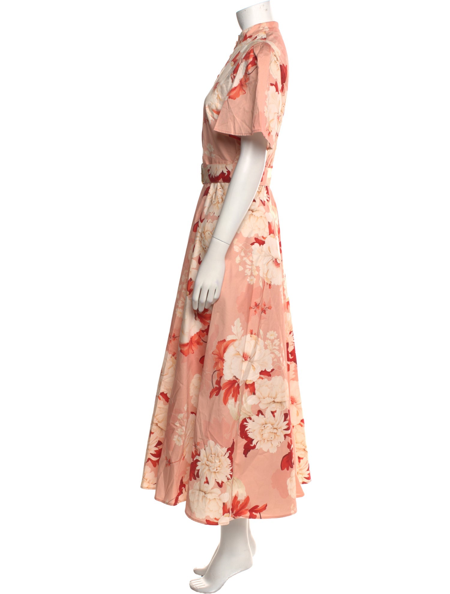 Leo Lin Floral Print Long Dress