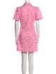 Leo Lin Lace Pattern Mini Dress
