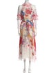 Leo Lin Floral Print Long Dress