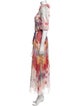 Leo Lin Floral Print Long Dress