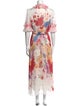 Leo Lin Floral Print Long Dress