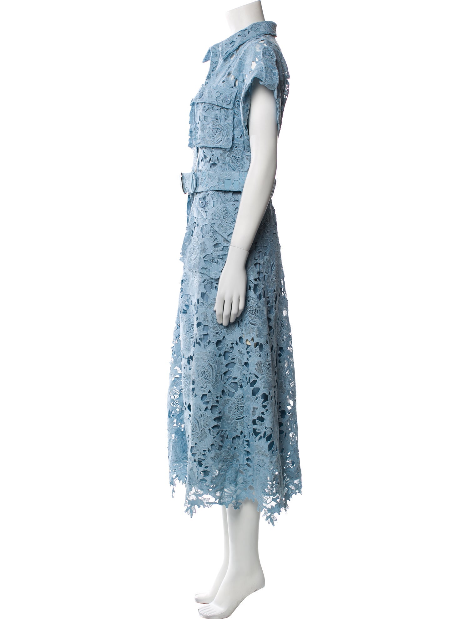 Leo Lin Lace Pattern Long Dress w/ Tags