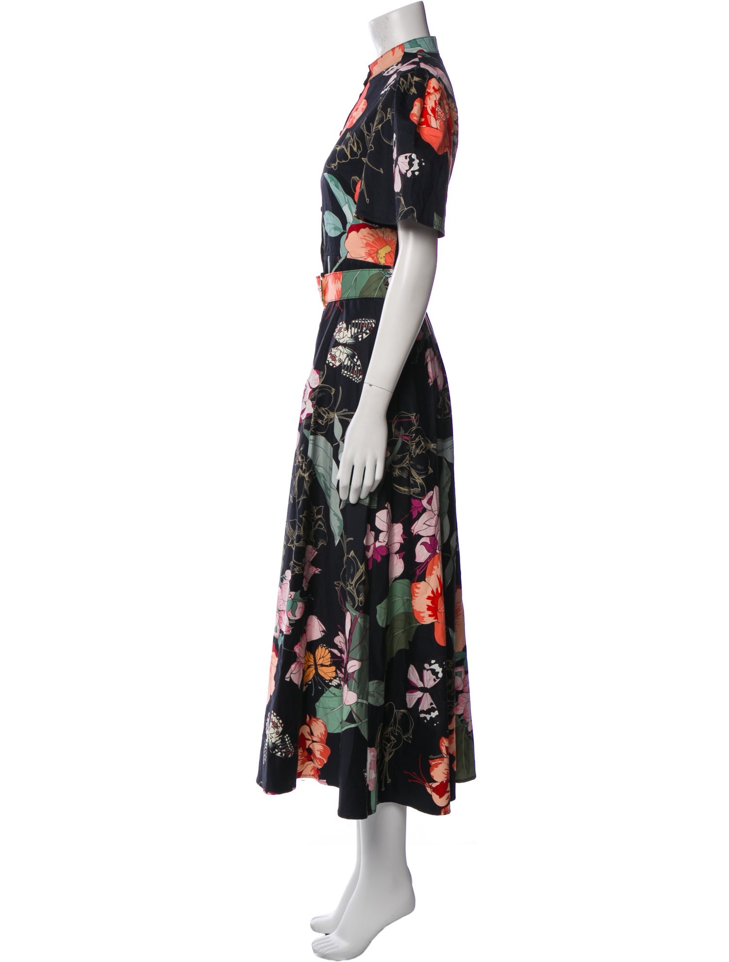 Leo Lin Floral Print Long Dress