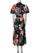 Leo Lin Floral Print Long Dress